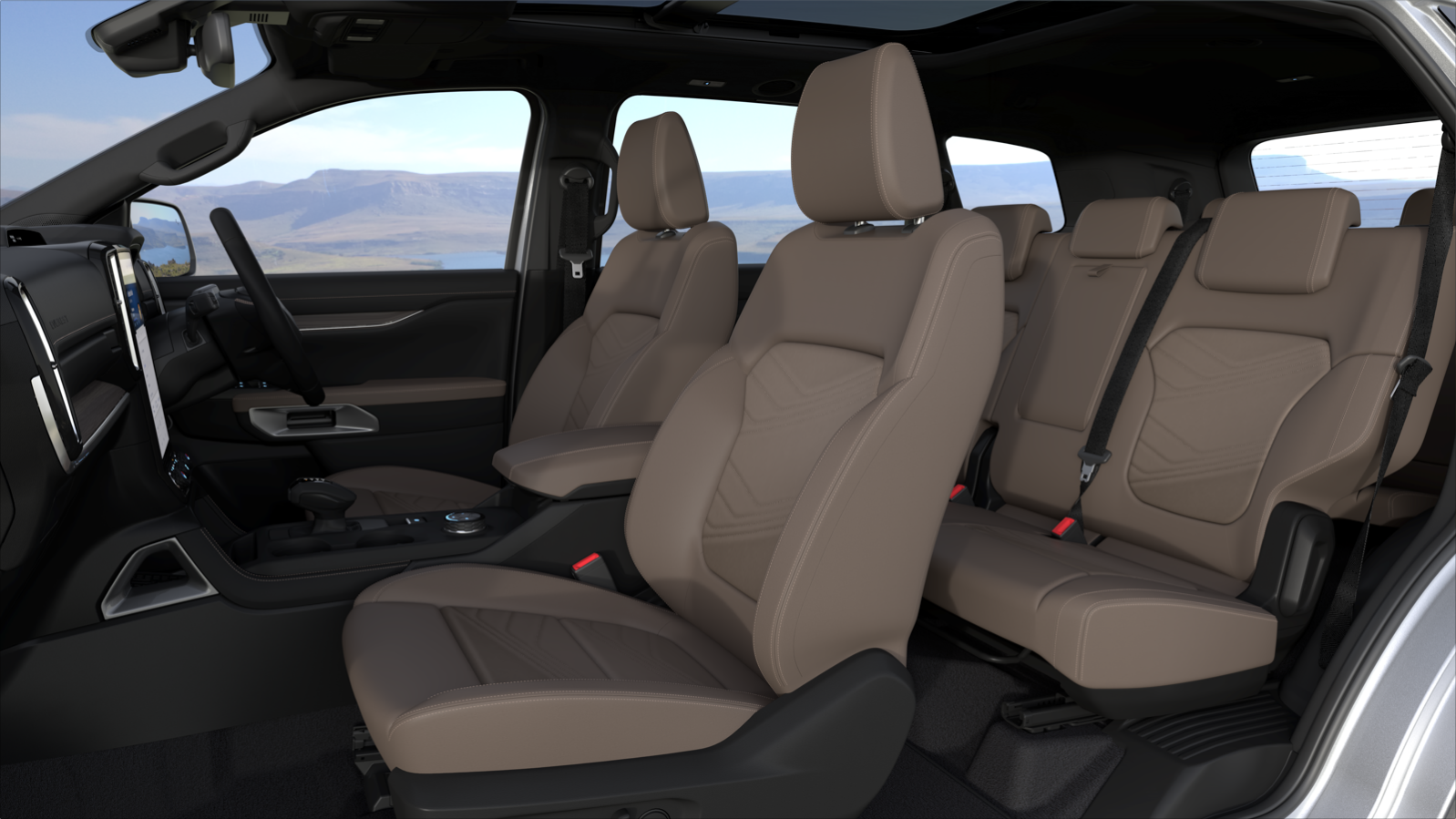 Ford Everest interior seating