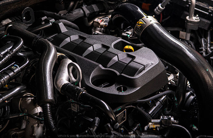 Wildtrak Bi-Turbo engine detail