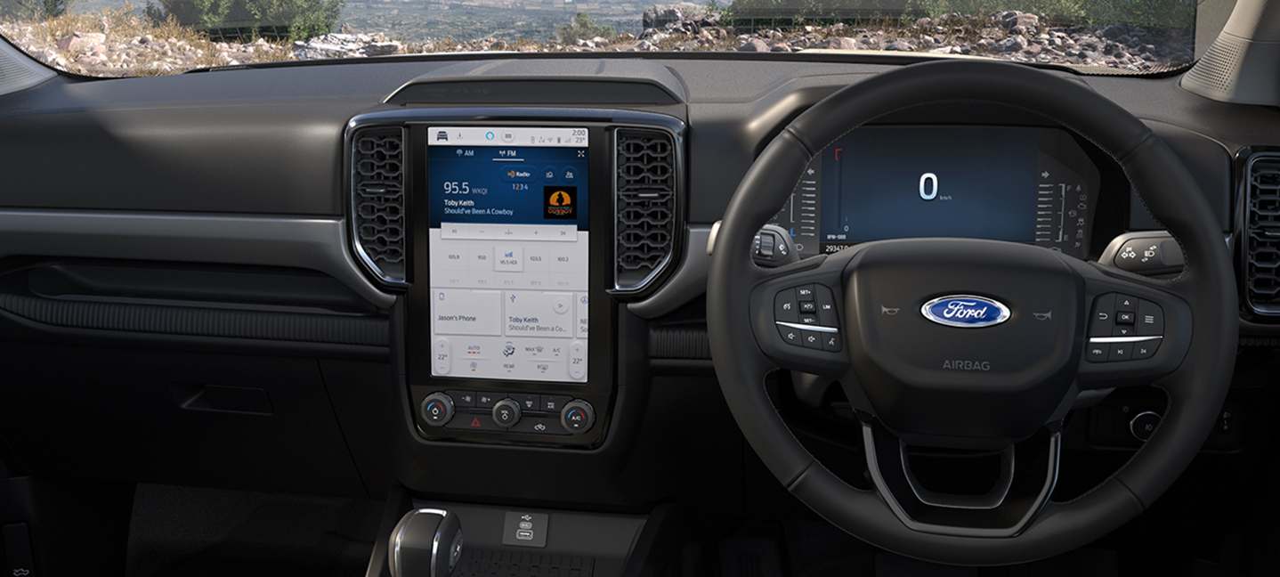 Ranger XLT SYNC 4 touchscreen technology